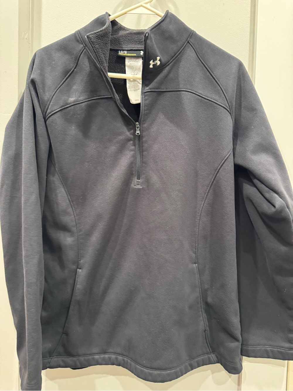 Under Armour Woman’s Black Quarter-Zip Fleece Pullover